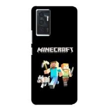 Чехол Майнкрафт на Vivo V23e (AlphaPrint) Minecraft (герои Minecraft)