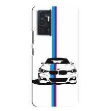 Чехол для Виво в23е - с принтом БМВ (AlphaPrint) (Машина БМВ)