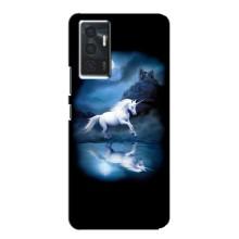 Чехол для Виво в23е - (Единорожки - Новинки) (AlphaPrint) (Единорог)