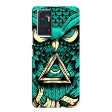 Чехол с птицами на Vivo V23e (VPrint) (Сова с глазом)