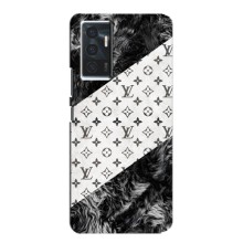 Чохол Стиль Louis Vuitton на Vivo V23e (LV на білому)