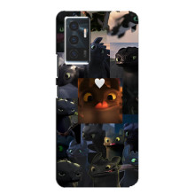 Чехол как приручить дракона на Vivo V23e (Дракон коллаж)