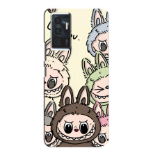 Чехол с Лабубу на Vivo V23e (Коллаж Лабубу)