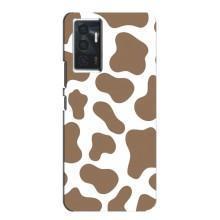 Чохол з принтом корови на ВІVО V23е – Коричневий принт