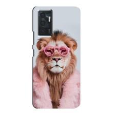 Чохол з принтом стильні тварини для ВІVО V23е (Лев в окулярах)