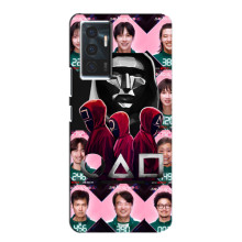 Чехол Гра в кальмара для Vivo V23e – Персонажи игры кальмара