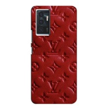 Текстурный Чехол Louis Vuitton для Виво В23Е – Красный ЛВ