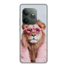 Чехол с принтом стильные животные для 

ВиВо В70 Элит 
 – Лев в очках