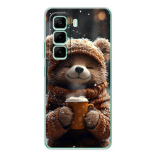 Друкований чохол 'Звірята з кавою' для ViVO Y400 – Мішка з кавою