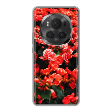 Чехлы с Цветами для ViVO X200 PRO (VPrint) (Цветы красные)