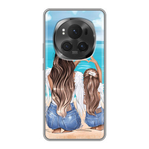 Чехол с печатью для ViVO X200 PRO - (Мама с ребенком) (AlphaPrint)