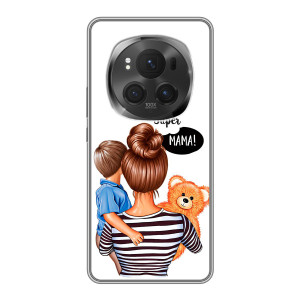 Чехол с печатью для ViVO X200 PRO - (Мама с ребенком) (AlphaPrint)
