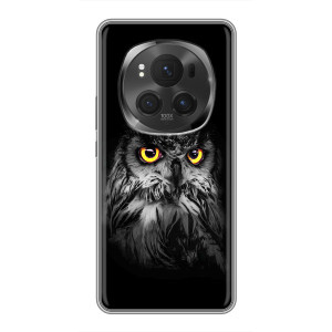 Чехлы с принтом СОВЫ для ViVO X200 PRO – Сова на чёрном