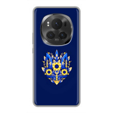 Чехлы для ViVO X200 PRO  Укр. Символика (AlphaPrint) (Цветочный Герб)