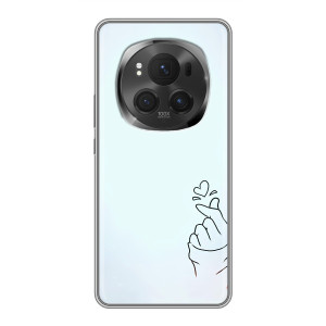 Чехлы (Знак сердечка) на ViVO X200 PRO – Сердце на голубом