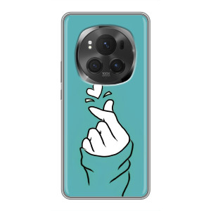 Чехлы (Знак сердечка) на ViVO X200 PRO – Сердечко на бирюзовом