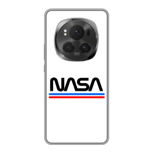 Силиконовый бампер с принтом "Наса" на ViVO X200 PRO – NASA на белом фоне