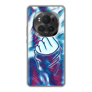Чехол с принтом для ViVO X200 PRO (AlphaPrint - Знак сердечка)