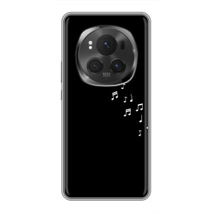 Чохол з картинками на чорному фоні для ViVO X200 PRO – Ноти