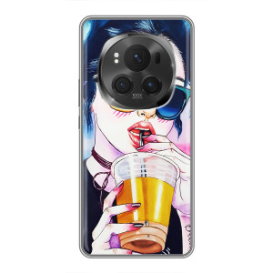 Чохол з картинкою Модні Дівчата ViVO X200 PRO (Дівчина з коктейлем)