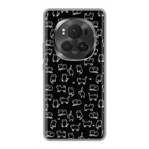 Чехол с принтом для ViVO X200 PRO (AlphaPrint) Модные коты