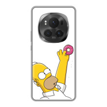 Чехол с Симпсонами для ViVO X200 PRO (VPrint) (Гомер с пончиком)