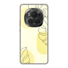 Силиконовый чехол с принтом в цветах на ViVO X200 PRO – Монстера жёлтая