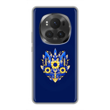 Чехол с украинским гербом на ViVO X200 PRO (Цветочный герб)