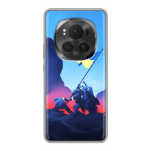 Чехол с украинским воином на ViVO X200 PRO (Украинский прапор)