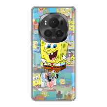 Силиконовый чехол Спанч Боб на ВиВо Х200 ПРО (Радостный Спанч Боб)
