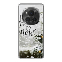 Новогодние, Праздничные Чехлы для ViVO X200 PRO - 2024 год (Let it snow)