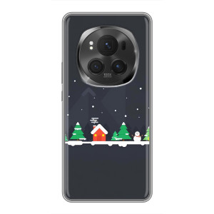 Силиконовый бампер на рождество для ViVO X200 PRO (Город зимний)