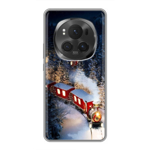 Силиконовый бампер на рождество для ViVO X200 PRO (Поезд)