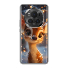 Яркий чехол для ViVO X200 PRO с Зимними Оленятами – Оленёнок среди гирлянд