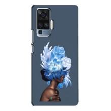 Чехлы (ART) Цветы на Vivo X50 Pro (VPrint) (Квіти на голові)