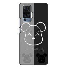 Чехлы для Vivo X50 Pro - Bearbrick Louis Vuitton (PREMIUMPrint) (БеарБрик глаза)