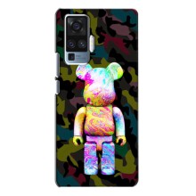 Чехлы для Vivo X50 Pro - Bearbrick Louis Vuitton (PREMIUMPrint) (Яркий Bearbrick)