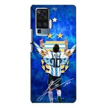 Чехлы для Vivo X50 Pro (Leo чемпион) (AlphaPrint) (Месси сборная)