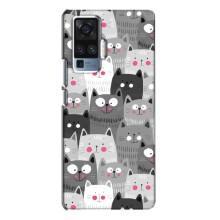 Чохли з Котиками для Vivo X50 Pro (VPrint) (Мальовані котики)