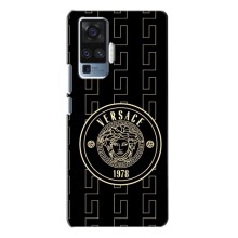 Чехлы VERSACE для Виво Х50 Про (PREMIUMPrint) (Лого Версаче)