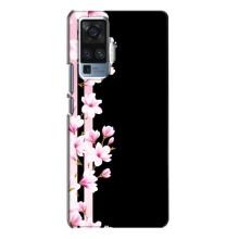 Чохол для ВівО X50 Про - з принтом (Дизайнерські) (AlphaPrint) (Квіточки)