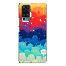 Чохол на ВівО X50 Про з Котиками (VPrint) (Mew)