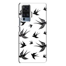 Чехол с птицами на Vivo X50 Pro (VPrint)