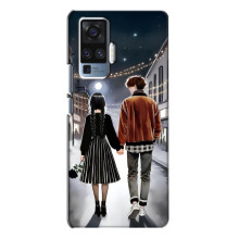 Чохол з дизайном Венздей 2 на Vivo X50 Pro – Венздей і Тайлер