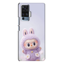 Чехол с принтом Лабубу для Vivo X50 Pro – Фиолетовый Лабубу