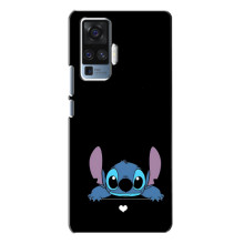 Чохол з принтом Стіч на Vivo X50 Pro (Стіч на чорному)