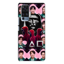 Чохол Гра в кальмара для Vivo X50 Pro – Персонажі гри кальмара