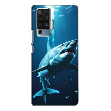 Чехол с картинкой «Хищники» для Vivo X50 Pro – Акула