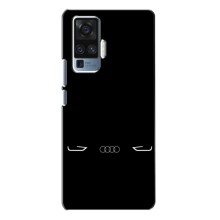 Силиконовый бампер с картинкой машины на Vivo X50 Pro – Силует Audi