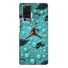 Силиконовый Чехол Nike Air Jordan на Виво Х50 Про – Джордан Найк